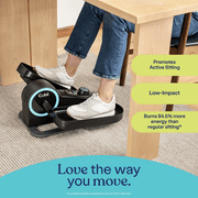 Cubii Move - Under Desk Elliptical Bike Pedal Exerciser Portable Seated Elliptical Machine W/ Adjustable Workout Levels