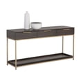 thumbnail image 3 of Sunpan Rebel 63" Contemporary Wood Console Table in Gold/Charcoal Gray, 3 of 10