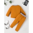 thumbnail image 4 of CIYCuIT Kids Baby Boys Pants Sets Patchwork Crew Neck Long Sleeve Sweatshirts + Long Pants 2Pcs Casual Outfits Toddler Daily Clothes 6M 12M 18M 24M 3T 4T, 4 of 9