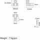thumbnail image 5 of par de retenedores de árboles de cuerda de rodillos, guías de cuerda con tornillos de repuesto, cromados, 5 of 5