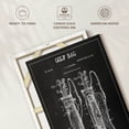 thumbnail image 6 of Elephant Stock Golf Bag Bw Patent Wall Art - Vertical Canvas Wall Art - Home Office Wall Decor - Patent Canvas - Gray And White Decor - 8" x 12", 6 of 8