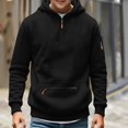 thumbnail image 2 of WAVSUF Boys Cargo Hoodie Loose Fit Long Sleeve with Pockets Fall Casual Sweatshirt Black 7-8, 2 of 7