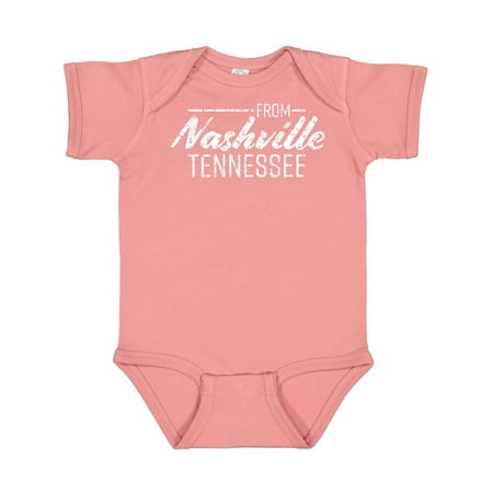 

Inktastic From Nashville Tennessee- State Capital Distressed Text Gift Baby Boy or Baby Girl Bodysuit