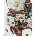 thumbnail image 5 of Enjoy The Wood 3D Wood World Map Wall Art Large Wood Wall Décor Housewarming Gift Idea Wood Wall Art World Travel Map for Home & Kitchen or Office (M, Cappuccino), 5 of 11