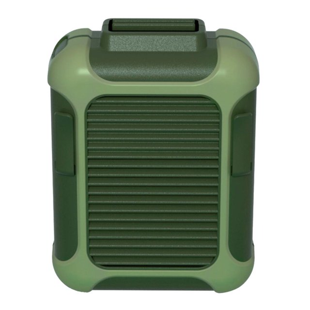Ventilador Perezoso Recargable USB De Cintura Portátil Que Cuelga Mini Ventilador De Descanso Deportivo Verde Sunnimix Mini ventilador de cuello colgante