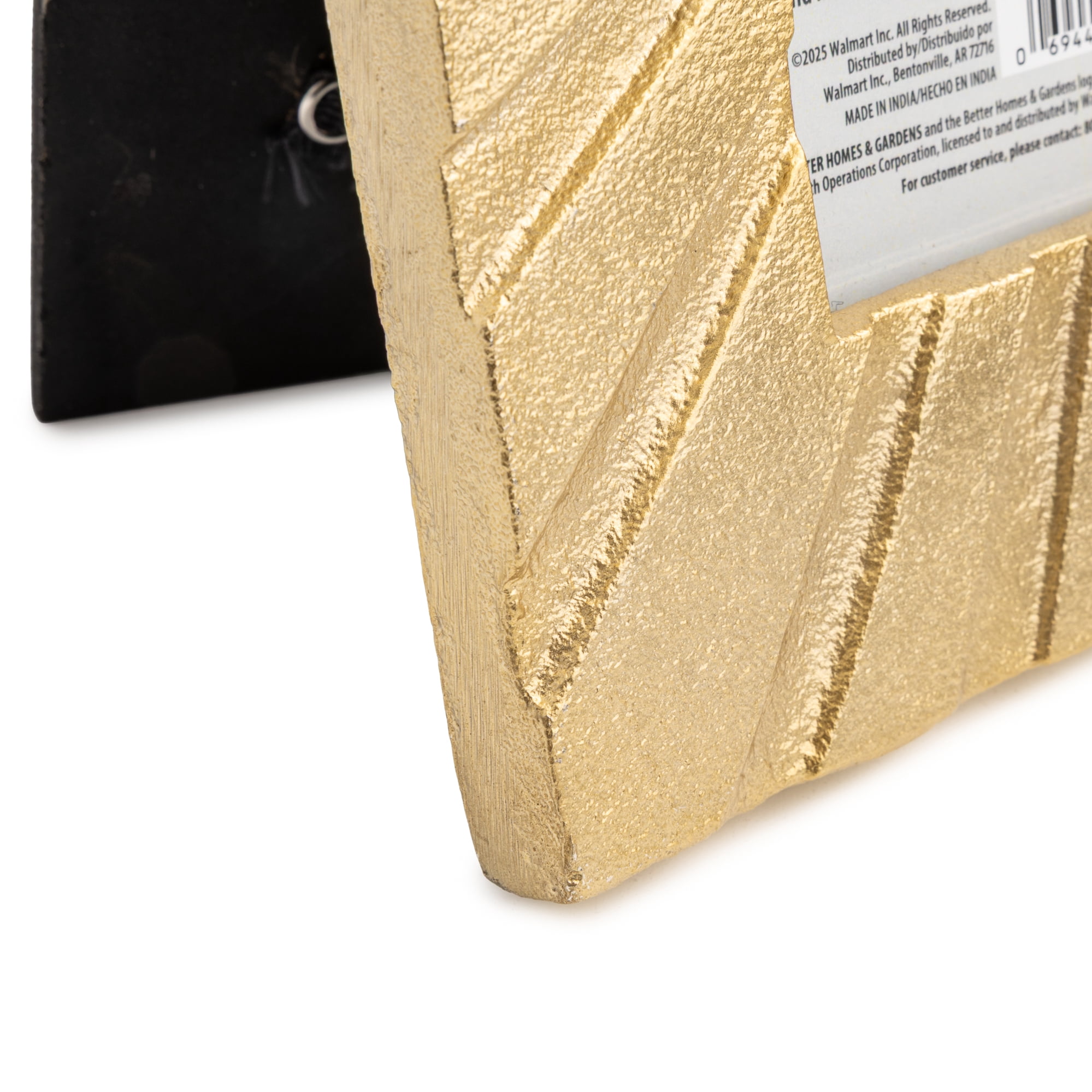 Better Homes & Gardens 4x6 Picture Frame – Gold Cast Radiant Metal Tabletop Photo Frame
