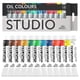 thumbnail image 1 of Set de pintura al óleo PHOENIX Studio 12x12ml no tóxico, 1 of 9