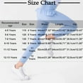 thumbnail image 3 of Nmnitkp Girls Pants Yoga Clothes Girls Sports High Waisted Pants Big Children's Ruffled Pants Blue,4 Years, 3 of 6