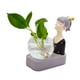 thumbnail image 1 of Estatuilla de moderna para chica, decoración de estatua LED, ornamento con terrarios de extraíble, Bombilla, terrarios de aire - Negro Sunnimix Terrario de plantador de escritorio, 1 of 7