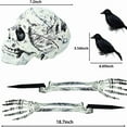 thumbnail image 3 of Halloween decoration simulation skull insert skull props ornaments skull insert skull hand skull hand bone party celebration supplies, celebrating by the way, 3 of 8