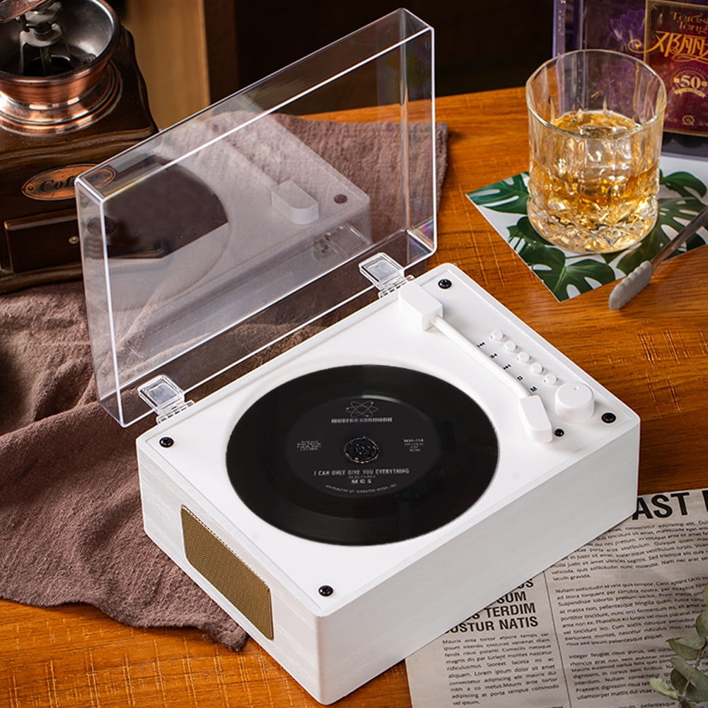 BLEEUS Cd Player Rechargeable Bluetooth-compatible 5.0 Music Player W/ Remote (White)Audio Equipment