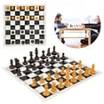 thumbnail image 1 of Chess Set, Exquisite Foldable Plastic Professional Portable Chess Board Set, Lightweight Party Adults for Kids Camping, 1 of 7