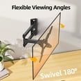thumbnail image 2 of 32+ 40 inch Full Motion TV Wall Mount for 13-43" TVs & Monitor, 360° Rotating Small TV Mount Bracket, Articulating Swivel Tilting Extension, Max VESA 200x200mm, Single Studs, 55 lbs, 2 of 4
