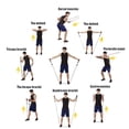 thumbnail image 3 of 11pcs/Kit Fitness Resistance Bands Exercise Elastic Pull String Sport Workout —Yoga Gym Training Ankle Leg Stretching Loop ,Exercise Resistance Bands, Leg Resistance, 3 of 10