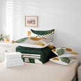 thumbnail image 5 of Manfei Vintage Moon Print Twin Bedding Sets 7-Piece, Leaf Plant Botanical Bedding Comforter Set, Retro Minimalism Reversible Sheet Sets, Super Cozy Room Decor, 5 of 7