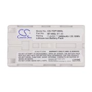 Replacement Battery for Topcon GMS-2,GPT-7000i,GPT-7500,GPT-7501,GPT-7502,GPT-9000,GPT9000A,GTS-750,GTS-751,GTS-900,RC-3,PN:BT-30,BT-62Q,BT65Q,BT66Q,BT-66Q,3400mAh/7.4V