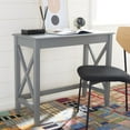 thumbnail image 2 of SAFAVIEH Kaytee Solid X Side Writing Desk, Distressed Grey, 2 of 12