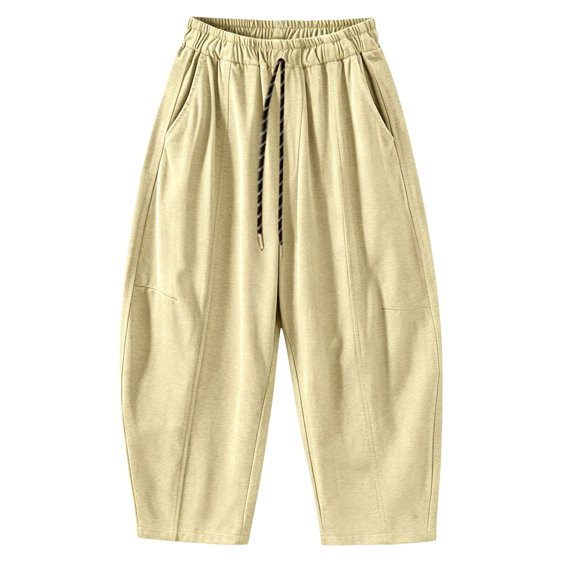 Barrel Sweatpants Girls Baggy Front Seam Drawstring Curved Wide Leg Sweatpants for Teen Girls Gym Y2k Sweats Pants Joggers