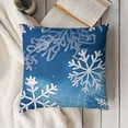 thumbnail image 3 of YINGXI Decorative Throw Pillow Covers, Warm Shake Your Hakes Blue Cushion Case Decor, Christmas Holiday Seasonal Home Decoration PC 18x18in, 3 of 5
