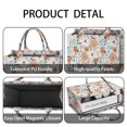thumbnail image 4 of Large Capacity Tote Bag,Pioneer Flower Floral Print Pattern Handbag Fashion Luxury Tote Bag,15.7"x13"x 5.1" Inches,Laptop Compatible, 4 of 6