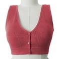 thumbnail image 5 of Women's Wireless Front Closure Breathable Sports Bra, Adjustable Straps Wide Straps for Yoga Gym Workout, Comfortable, 5 of 7