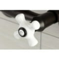 thumbnail image 4 of Kingston Brass KS612ORB Two-Handle Wall Mount Bar Faucet, Oil Rubbed Bronze, 4 of 5