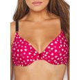 thumbnail image 2 of Women's Maidenform 7959 One Fab Fit Original Tailored Demi T-Shirt Bra (RosePetalHeart-ScarBry 38B), 2 of 4