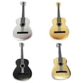 thumbnail image 3 of Merryso - Colgante de acero inoxidable con forma de guitarra de rock para hombre y mujer, joyería, regalo para músico, color blanco, código de producto 60777, amarillo, 3 of 5