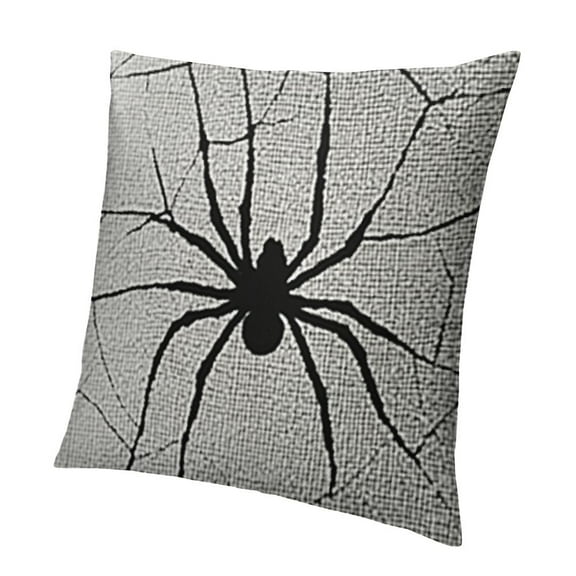 White Decor Throw Pillows Holiday Halloween Outdoor Decorative Pillows Square Cushion Covers for Home Bed Couch Sofa