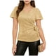 thumbnail image 1 of Blusas de Manga Corta para las Mujeres Vestido Casual Lentejuelas Envoltura Cuello en V Partido Sólido Top Camisas Brillantes con Revestimiento Interior Glamour, 1 of 9