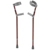 Inspired by Drive Pediatric Forearm Crutches, Large, Castle Red, Pair