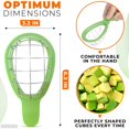thumbnail image 2 of Outil Trancheur d'Avocat Coupe-Fruits - Coupe-Fruits en Forme d'Avocat en Acier Inoxydable Hachoir à Salade Coupe-Légumes Kiwi Outils de Légumes - Gadgets de Cuisine Cool Trancheuse, 2 of 8