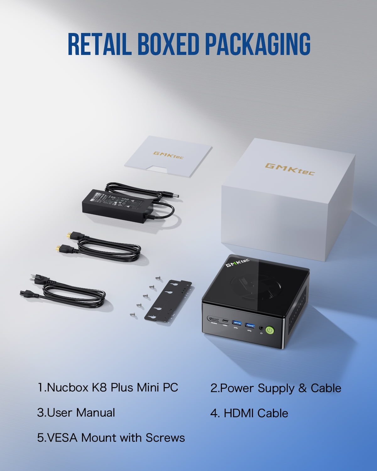 Free Shipping! GMKtec Mini Gaming PC, AMD Ryzen 7 8845HS, 32GB