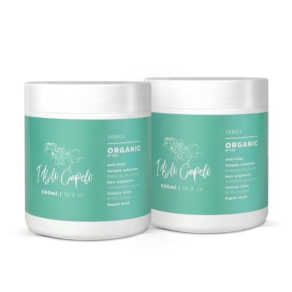 Kit I Belli Capelli Venice Organic Treatment B-Tox Repair Mask 2x500g/2x17.60 oz