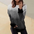 thumbnail image 3 of QASIEATN Hoodies for Elegant Ladies Fashion, Long Sleeve Shirts Plus Size Tops Dressy Casual Blouses Crewneck Loose Fit T Shirts Trendy Tunics, Womens Fall Tops, 3 of 5