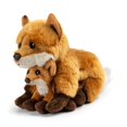thumbnail image 2 of DEMDACO Momma Fox and Baby 9 Inch Brown Polyester Plush Stuffed Animal, 2 of 5