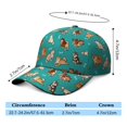 thumbnail image 5 of Funny Cartoon Dog Baseball Cap - Paw Print Design Sun Protection Hat, 5 of 7