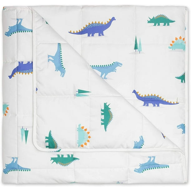 Luna Cotton Weighted Blanket for Kids, Twin (41" x 60"), 10 lbs, TRex