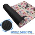 thumbnail image 6 of Long Mouse Pads for Desk,Dachshund and Flower Desk Mats on Top Of Desks, Desk Mouse Pad Extra Large with 3mm Non-Slip Base and Stitched Edge for Gaming,Office,Work,Home 47.3"x23.6", 6 of 6