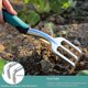 thumbnail image 5 of Garden Tools Set, 3 Piece Heavy Duty Gardening Tools Cast Aluminum With Soft Rubberized Non-slip Handle, 5 of 5