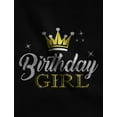 thumbnail image 2 of Gift for Birthday Girl Princess Party Girly Toddler/Kids Girls' Fitted T-Shirt 4T Black, 2 of 4