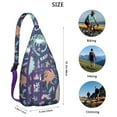 thumbnail image 3 of Dino Print Sling Bag&nbsp;- Colorful Cartoon Dinosaur Crossbody Pack (Water-Resistant & Durable), 3 of 4