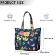 thumbnail image 5 of Flower Women's Large Weekend Travel Bag Moving Canvas Handbag Thick Double Layer Beach Weekend Travel Unisex Hospital Maternity Delivery with Toiletry Waterproof, 5 of 5