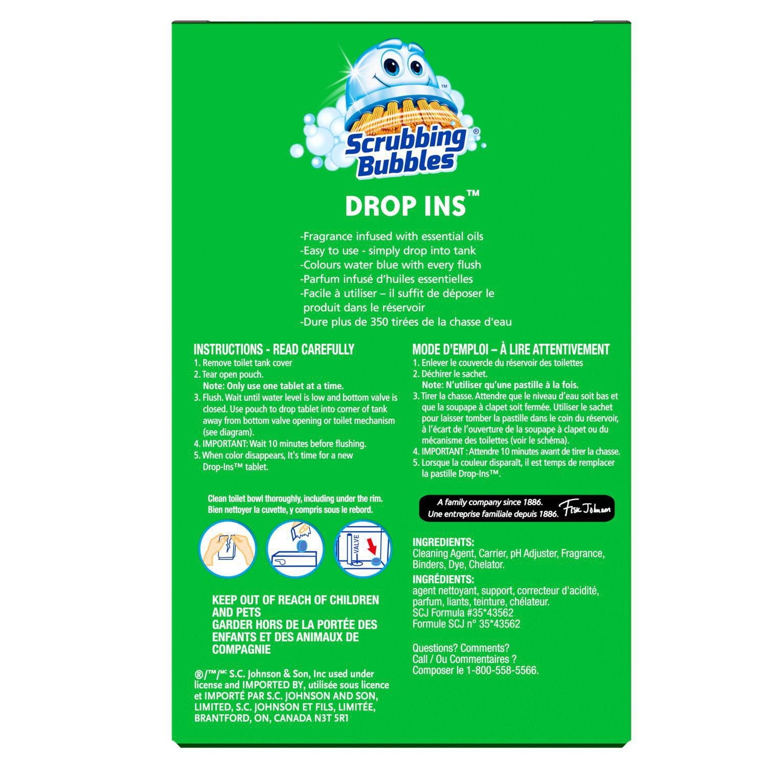 Scrubbing Bubbles® Drop Ins Toilet Bowl Cleaner, 5 Discs