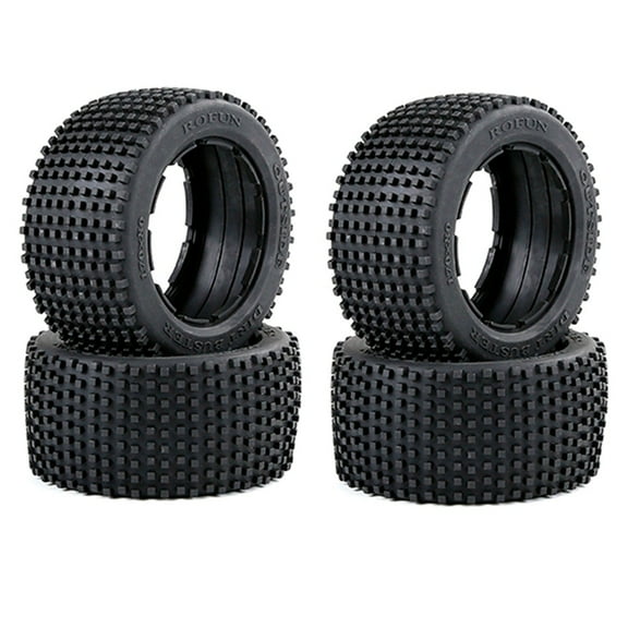 2X -Road Rear Tyres Thicken Skin Set for 1/5 BAHA ROVAN KM Baja 5B Truck Spare Toys Parts