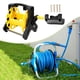 thumbnail image 5 of Carrete de manguera de jardín, organizador de tubos, soporte portátil para manguera de agua de 25 m para césped, patio exterior, riego de plantas amarillo, 5 of 9