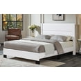 thumbnail image 1 of Charlotte Lit Plateforme Chic Capitonné Blanc, 1 of 1