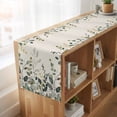 thumbnail image 6 of Table Runners 72 Inches Long Dress Scarves, Green Eucalyptus Farmhouse Kitchen/Dining Table Runner, Coffee Tablerunners, Farmhouse Weeping Leaves on Linen 16x72 Inch, 6 of 9