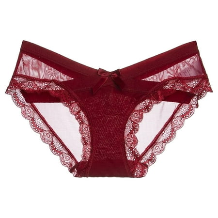 Women s Panties Cheeky Underwear Sheer Panty Wine Womens Seamless Panties M