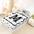 thumbnail image 4 of Erosebridal M Letter Girl Twin Sheet Sets, Cute Bow-tie Bedding, 3-Piece, 4 of 5
